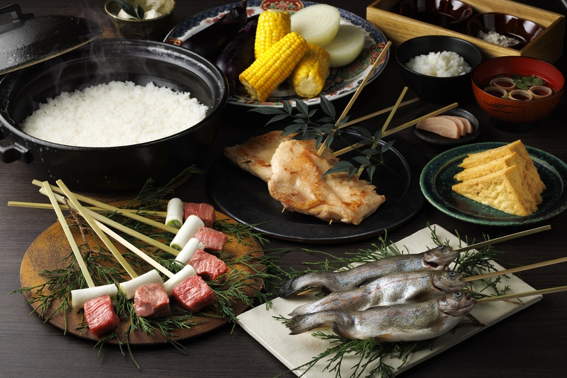 【古民家一棟貸し】古民家で楽しむ囲炉裏串焼き（スタンダード）