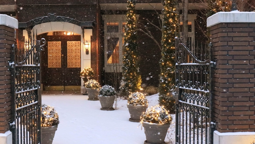 雪の日のルグラン旧軽井沢