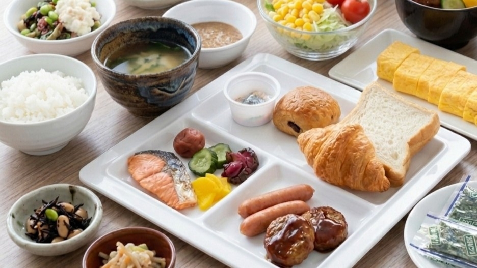 【連泊】【朝食付き】【ホテルタイプ客室】２連泊以上でお得にご宿泊♪バイキングスタイルの朝食付き♪