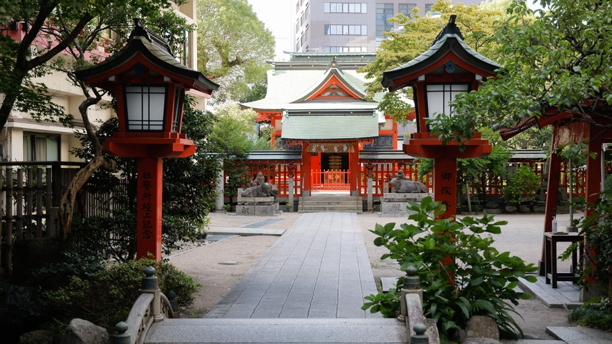 水鏡神社：菅原道真を祀る天神の由来となった神社。