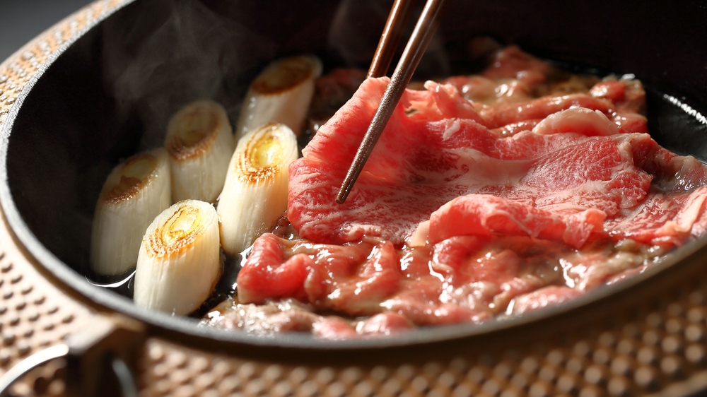 大江戸温泉物語ますや 夕食 黒毛和牛ロース焼きすき