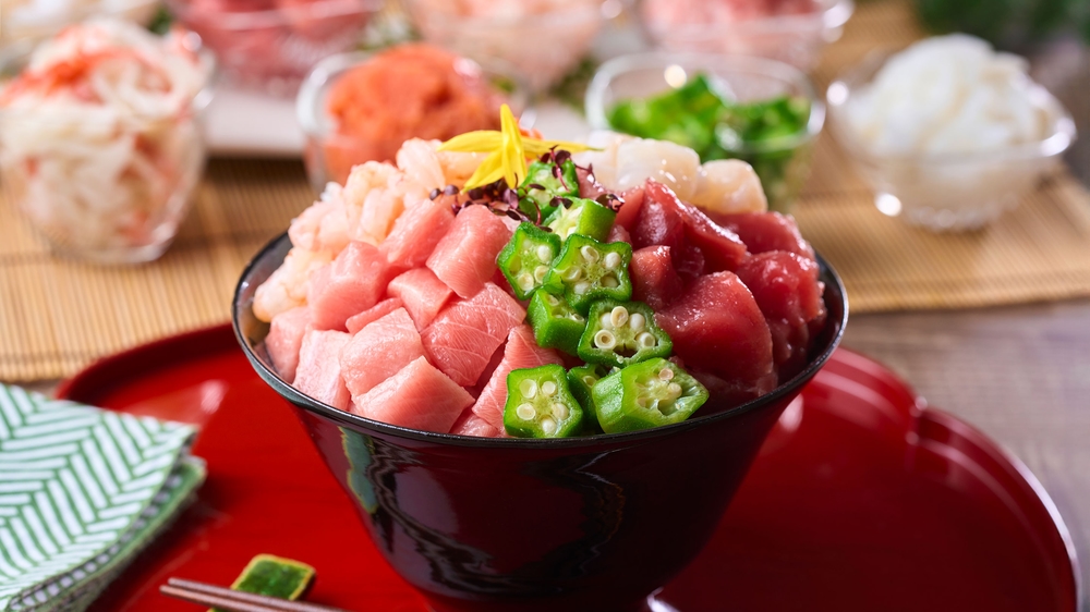 大江戸温泉物語ますや 朝食 海鮮丼