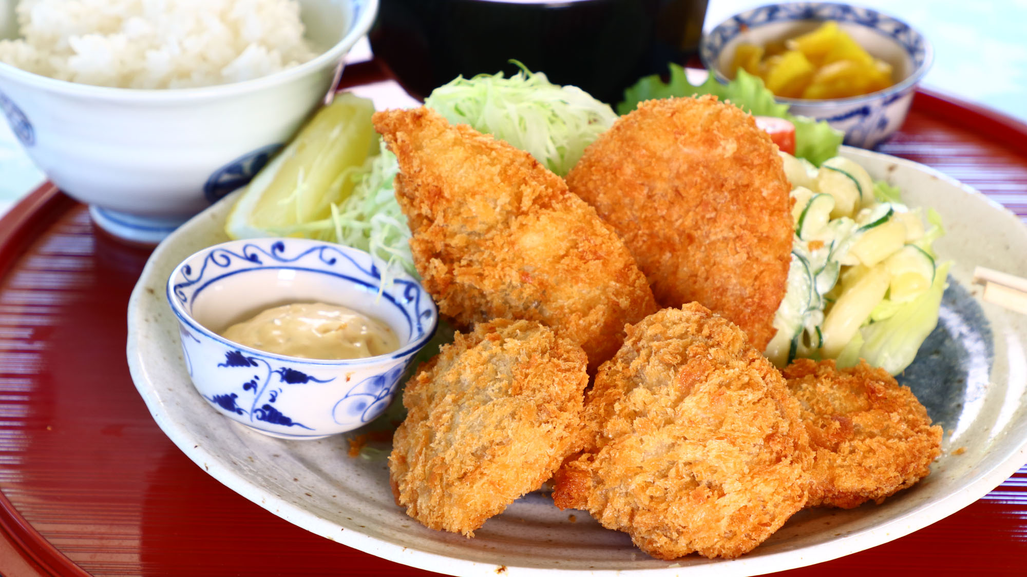 【お料理】ミックスフライ定食*