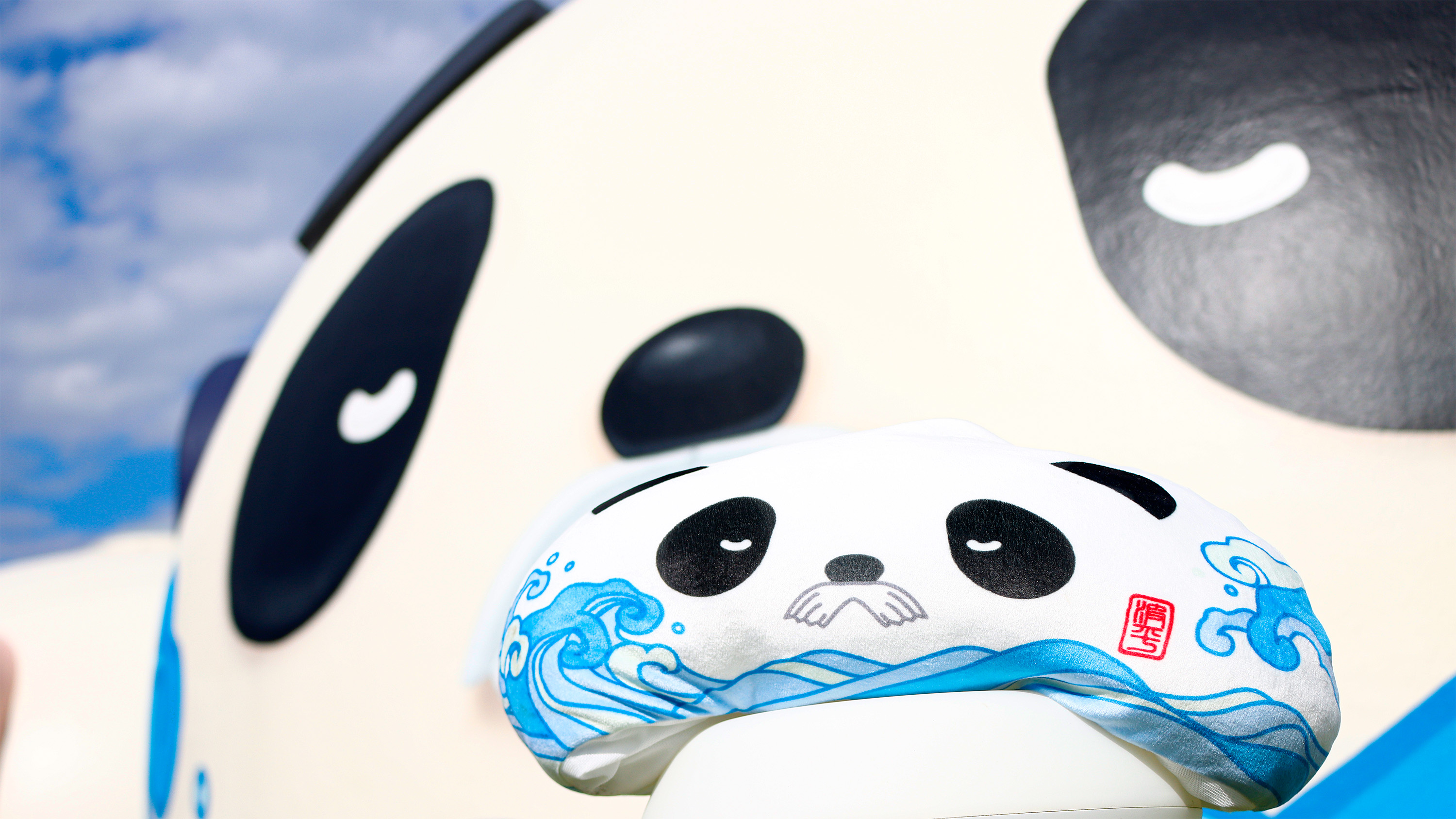 お部屋と一緒のティッシュカバーも◎※在庫状況によりお部屋と異なるパンダになる場合がございます。