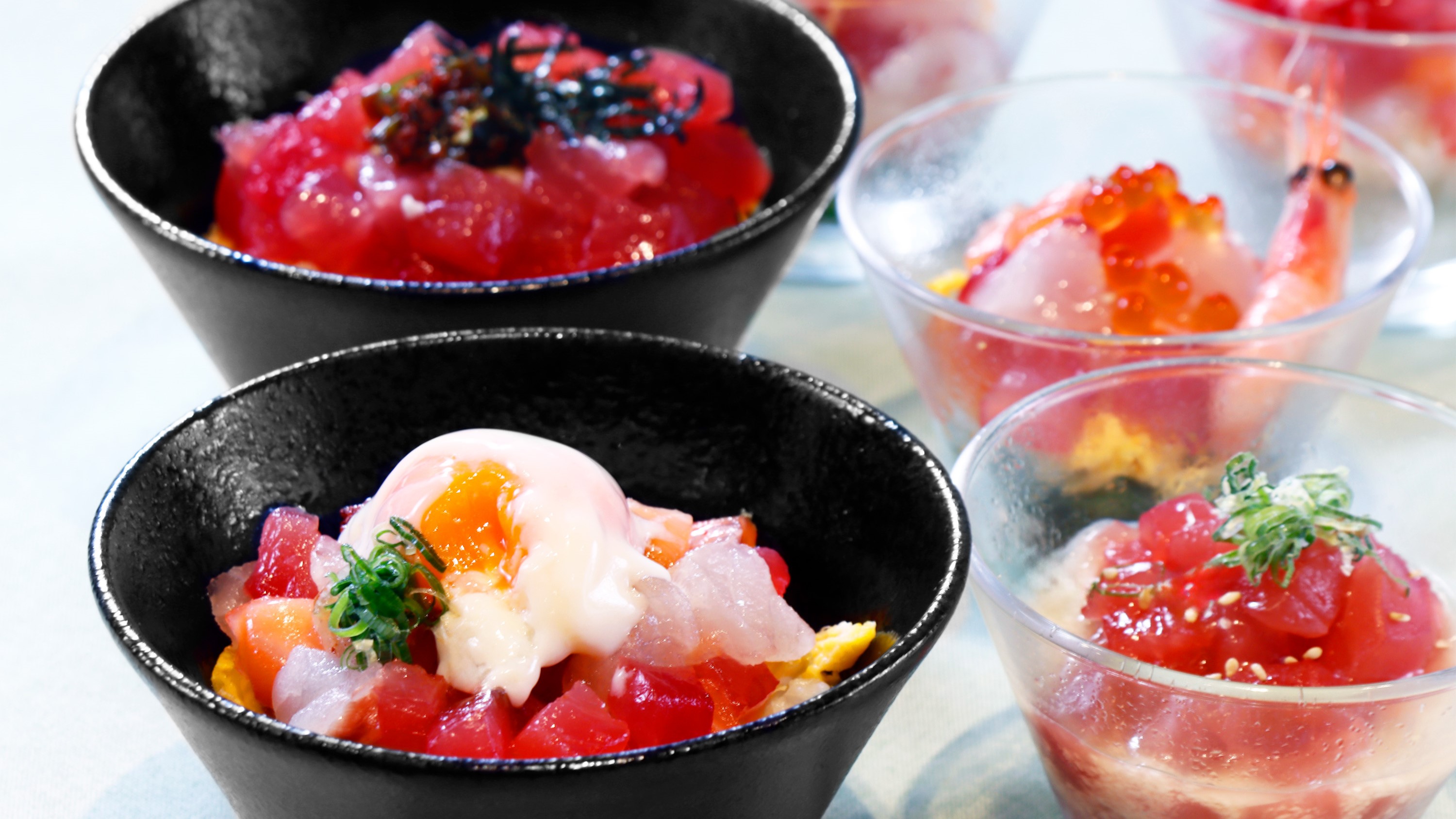 【朝食】お好みで海鮮丼に♪