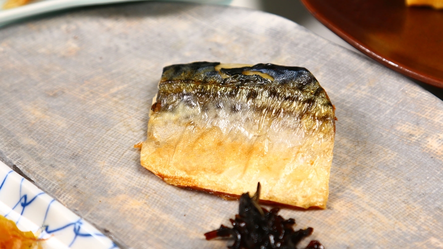 お料理◆焼き魚　ある日の和朝食の一例*