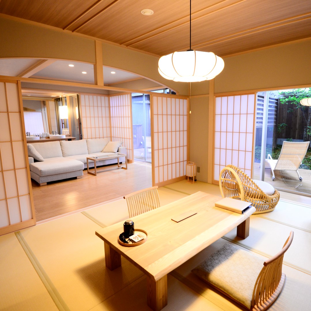 箱根強羅 白檀(部屋(ベッドルーム))