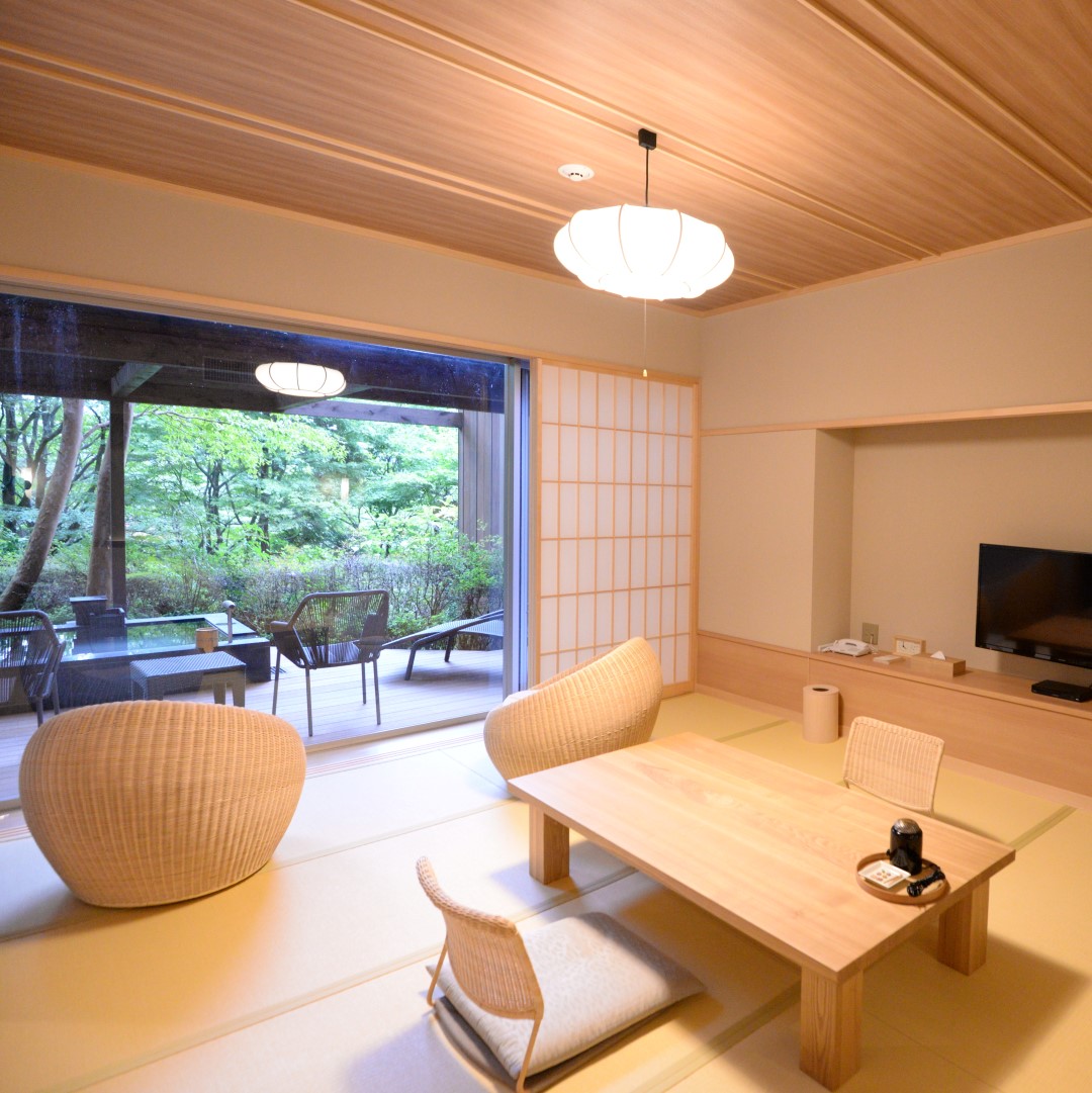 箱根強羅 白檀(部屋(ベッドルーム))