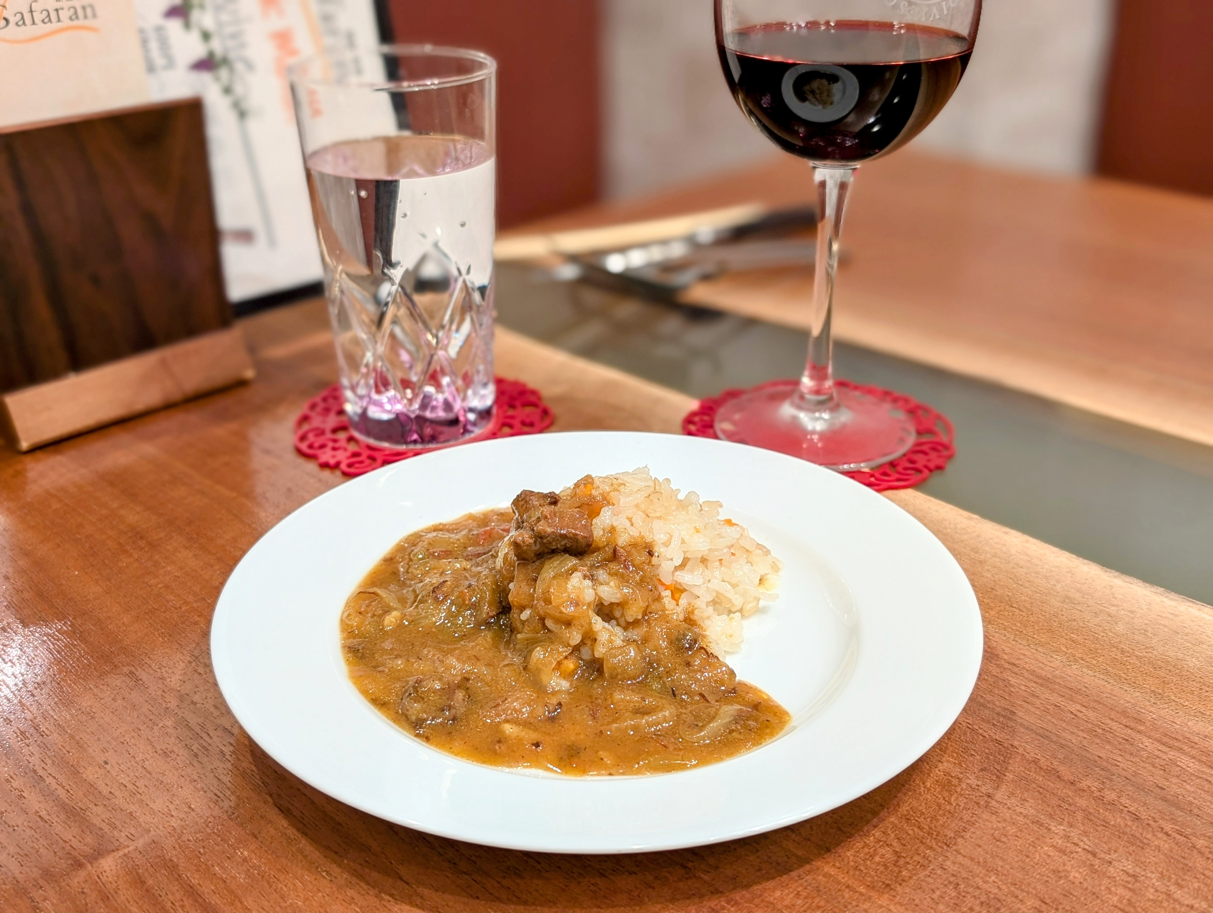 夕食コース（自家製カレー）