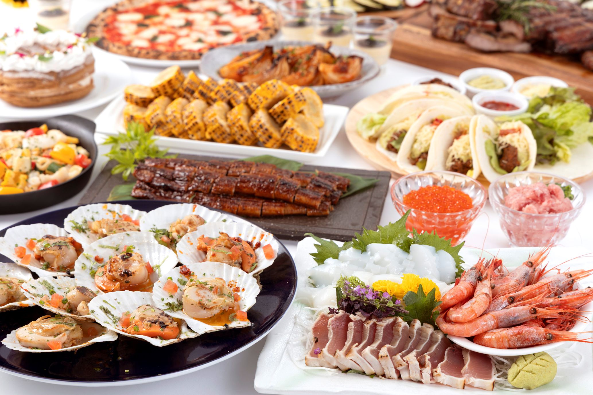 【8月8日〜15日限定】ホテルご宿泊　夏の限定ディナーブッフェプラン＜温泉館入館券付＞