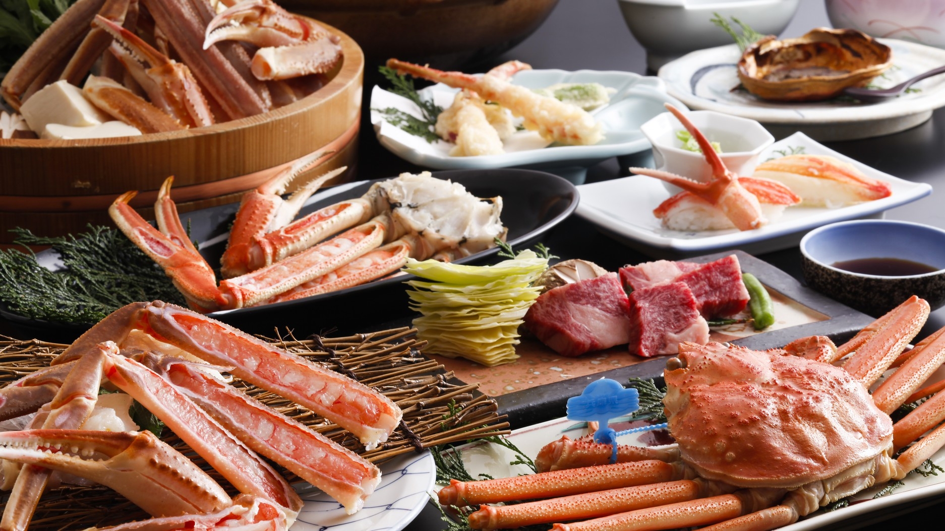 -3500円OFF★蟹刺し付１人蟹３杯付き鍋コ〜ス★見つけたもん勝ち♪夕食個室★貸切風呂無料