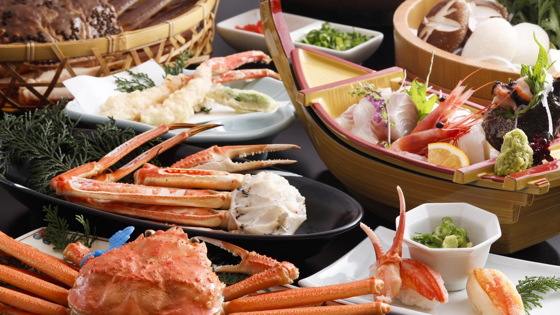 人気NO.1☆蟹好きさんに超おススメ★ぷりぷり松葉蟹フルコ〜ス♪で大満喫★貸切風呂無料