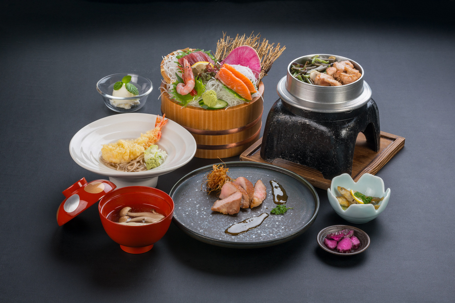 【全室禁煙】R8.2〜　上質な素材を味わう１泊２食付宿泊プラン　〜少量美味コース〜