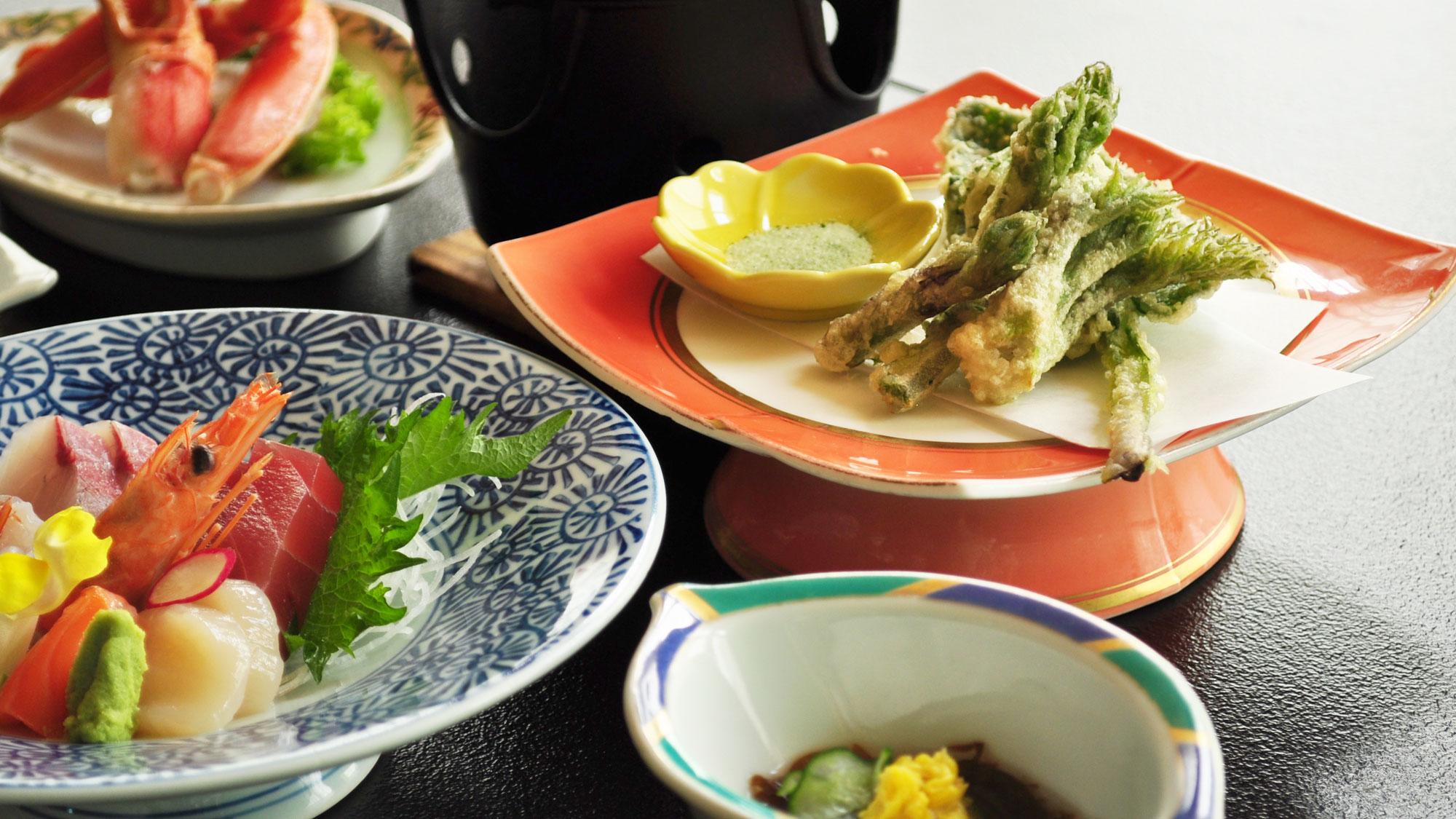 【ご夕食一例：よねしろプラン】季節のてんぷら（春には天然の山菜をご提供）
