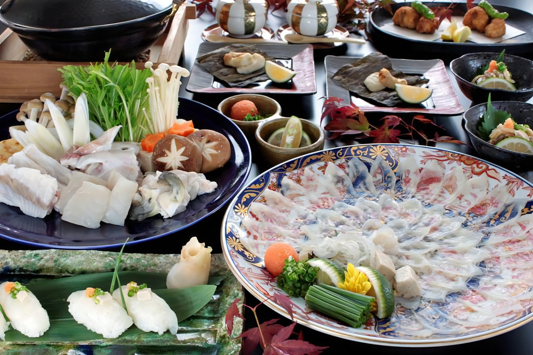 【一泊二食】冬季限定　ふぐのフルコース【割烹　松秀】S25