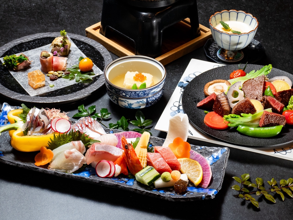 【一泊二食】GAHAMA10周年記念　関あじとおおいた和牛の特別会席【割烹　松秀】S26