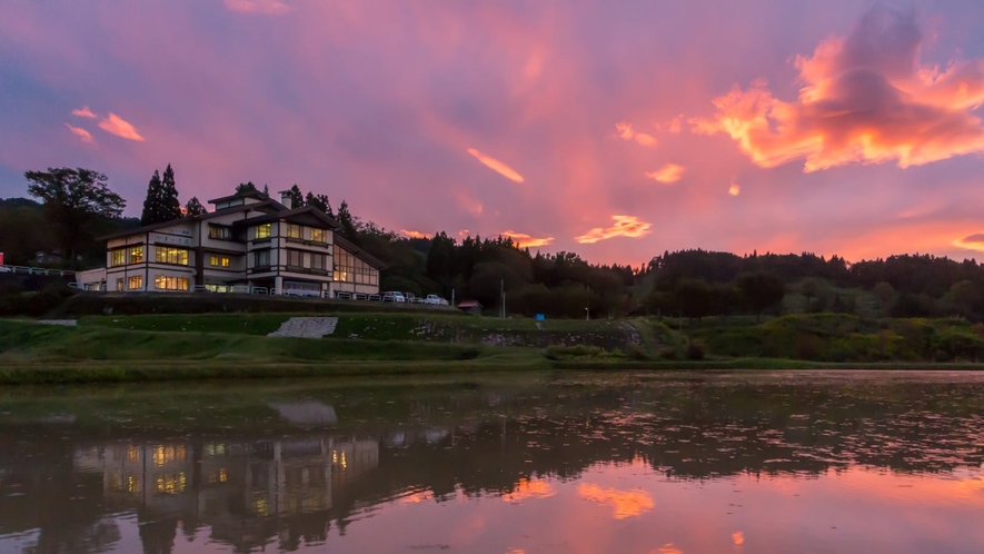 秋の夕焼け