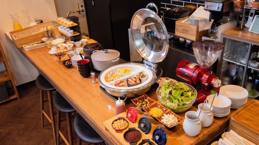 ■【朝食】30種類の朝食バイキング