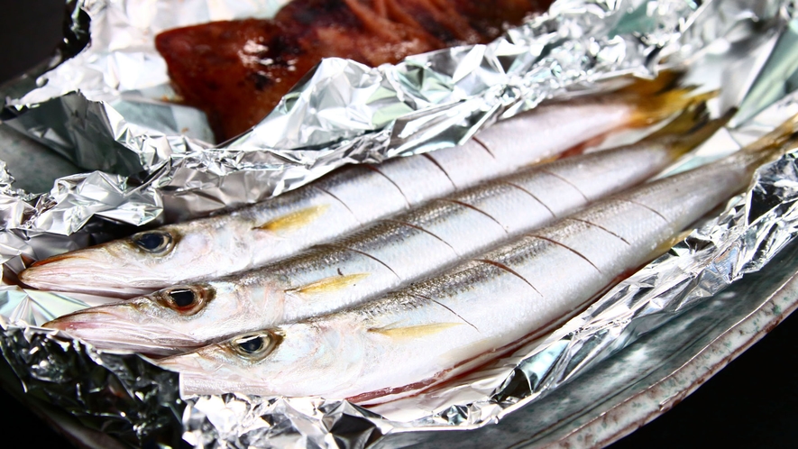 BBQグレードアップ◆季節のお魚とイカ