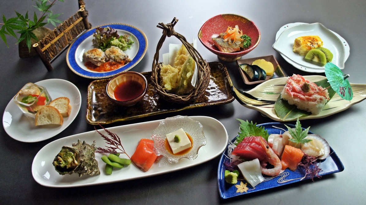 ■季節の膳プラン・夕朝食付■新潟の季節の恵み〜のどぐろ・和牛・鯛〜佐渡見亭のグレードアッププラン
