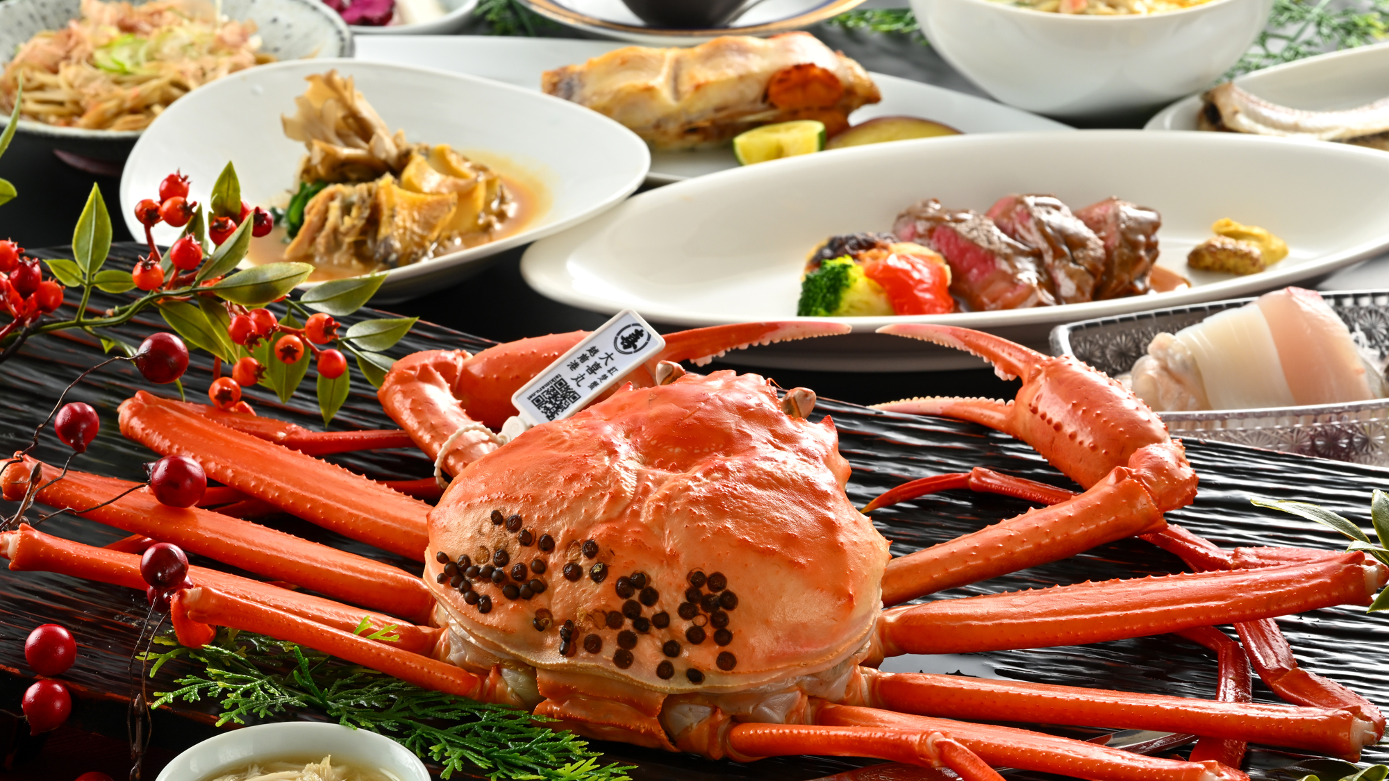 【越前紅ずわい茹でコース-1人で1杯付き】