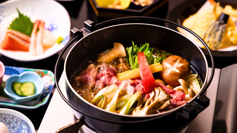 【楽天トラベルサマーSALE】２食付★和牛すき焼きと湯めぐり三昧！高砂温泉ファミリープラン