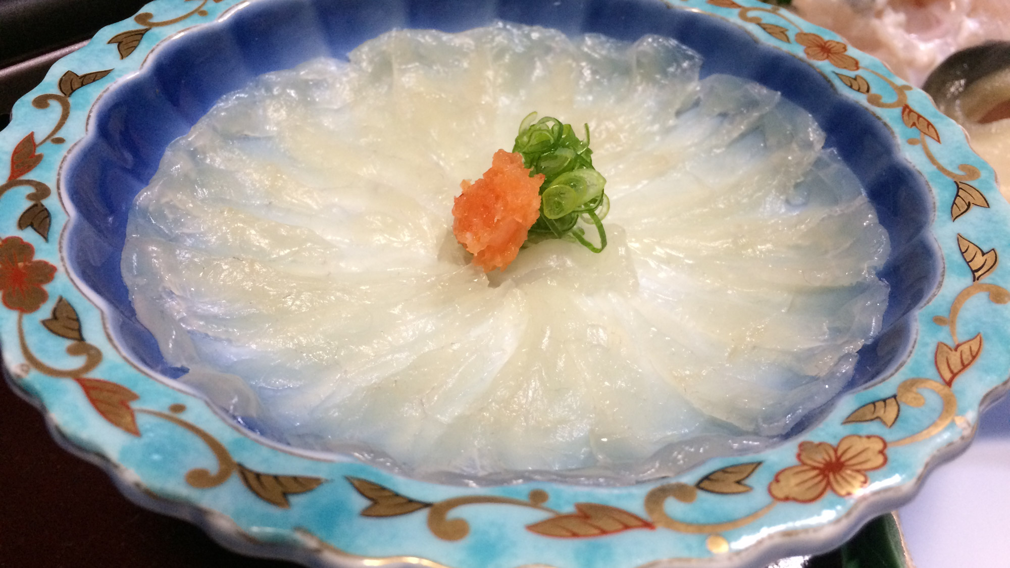 *【ふぐコース（一例）】食感がクセになる！鮮度抜群でてっさも最高です。