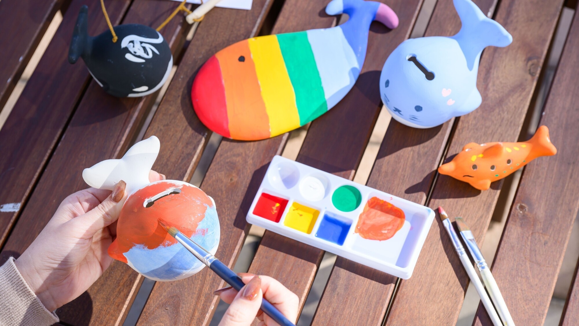 【さき楽15】自分だけのオリジナル作品を作ろう♪【鯨土製絵付け体験付】1泊夕朝食付ビュッフェプラン