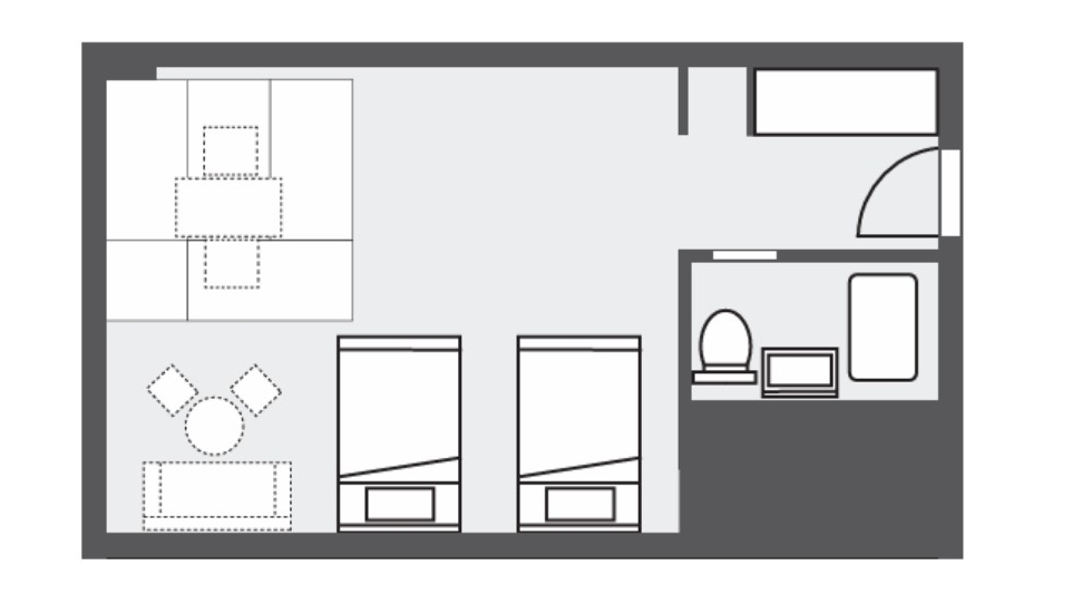 クラシックツイン和洋室 / 山側
