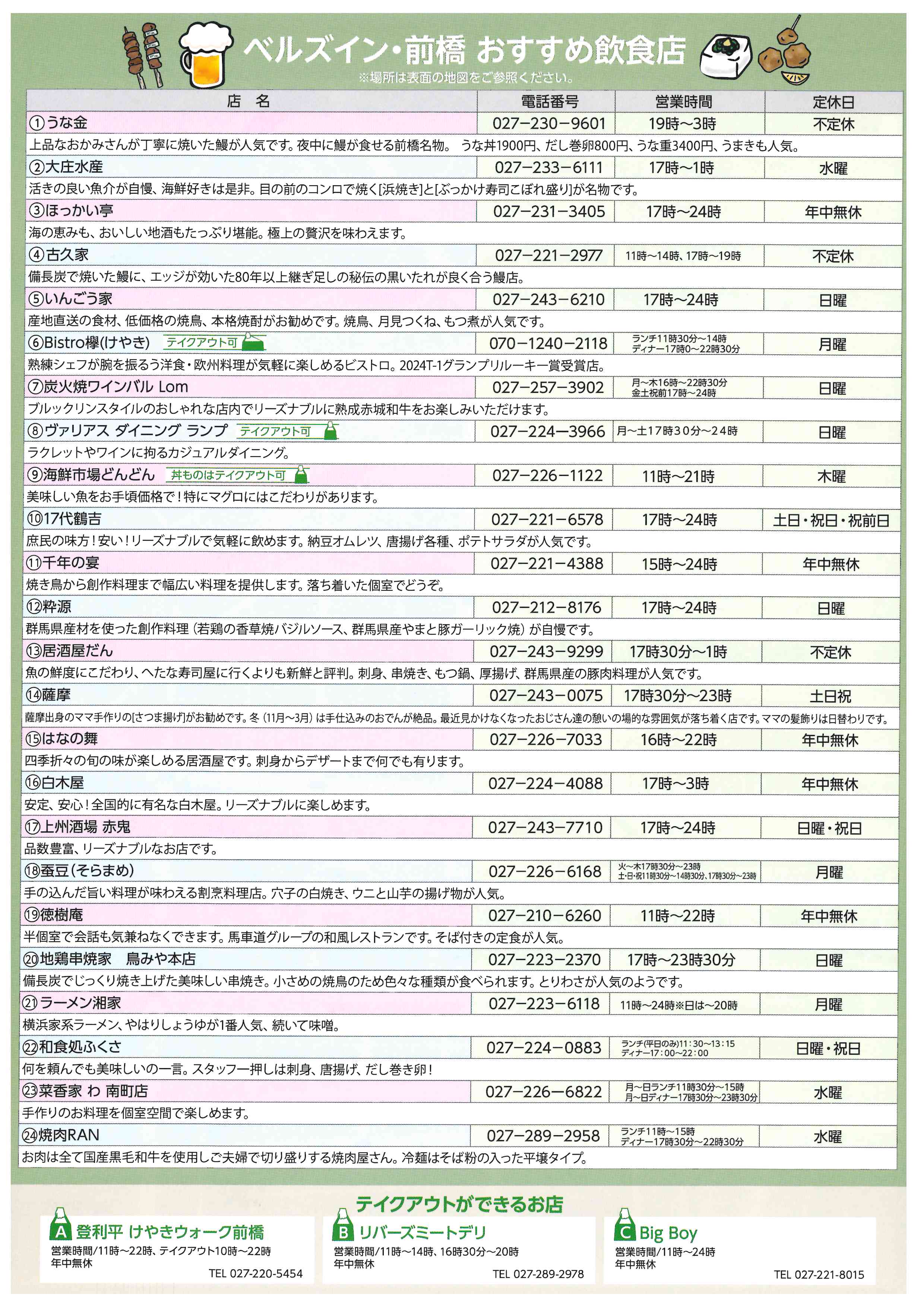 おすすめ飲食店