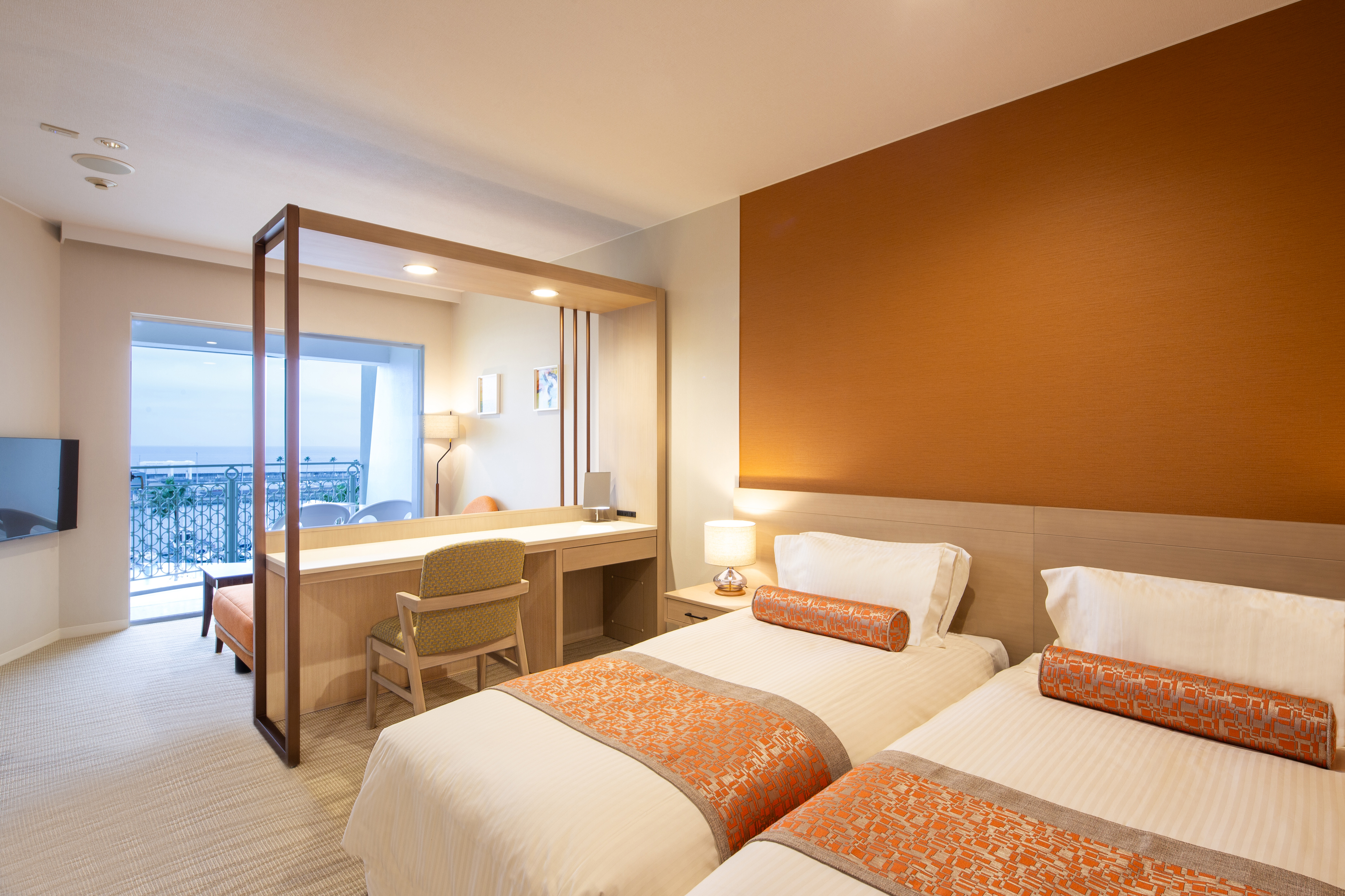 【5階～6階ラグジュアリーツイン】2024年に改装されたお部屋。