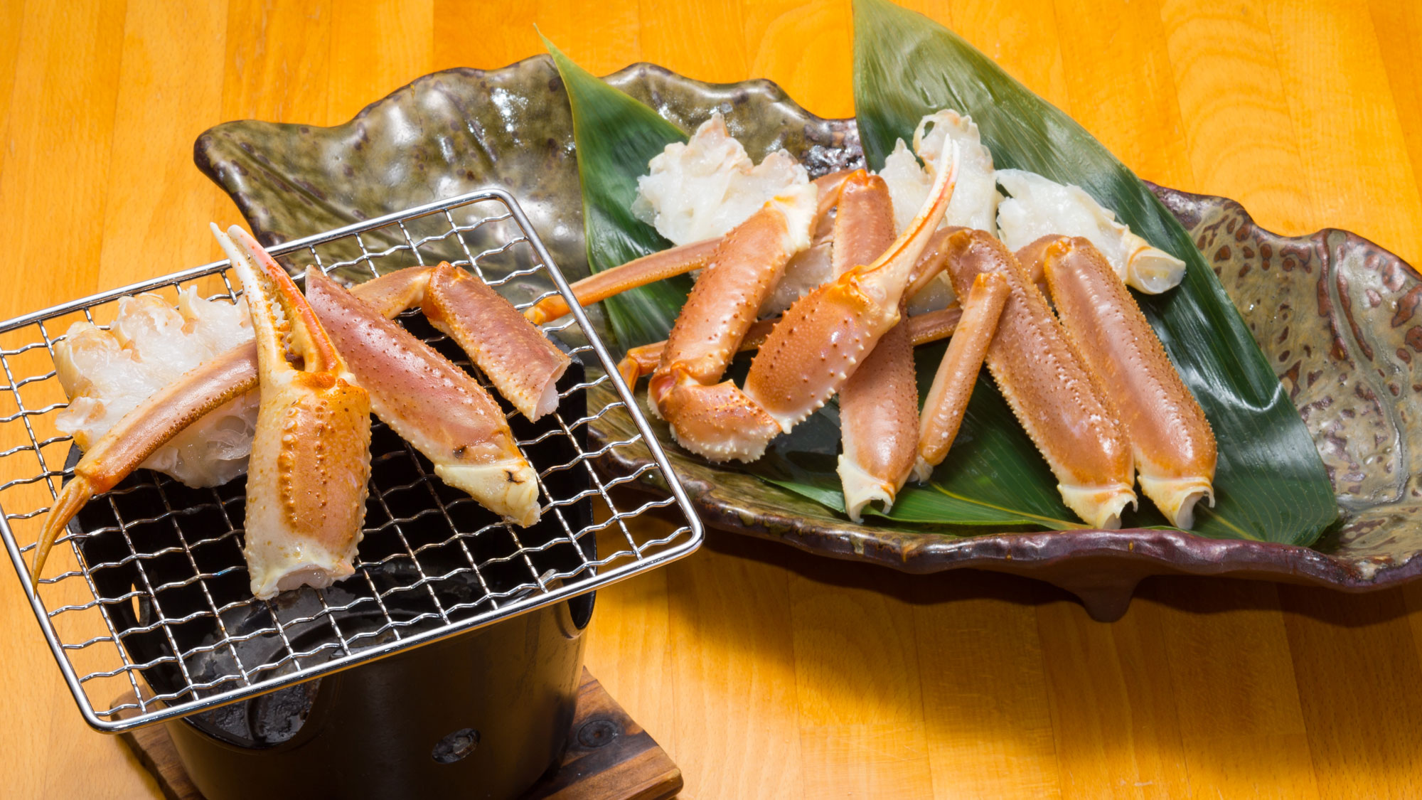 追加料理の焼きがにもおすすめ！