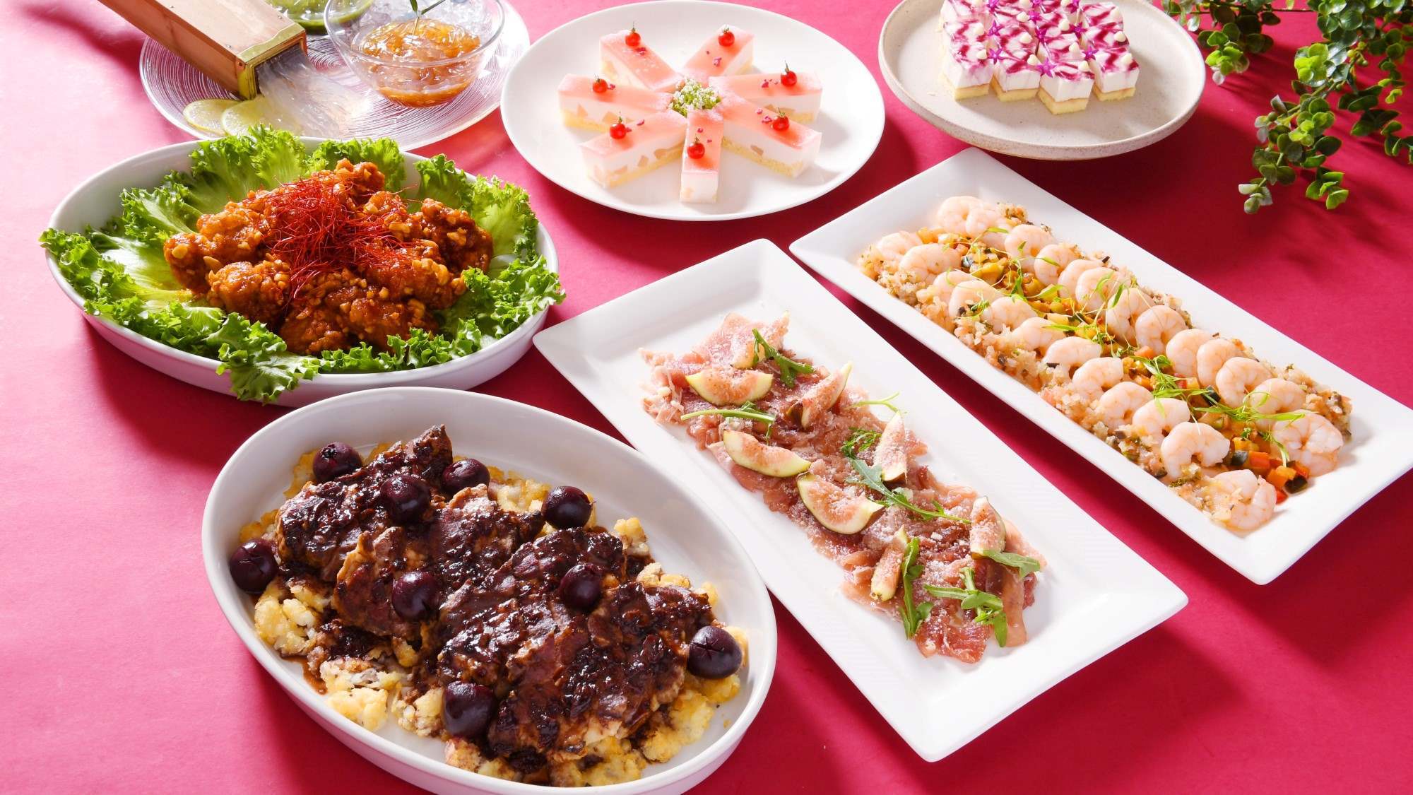 【土日祝限定】特別メニューも楽しめるディナービュッフェ付き宿泊プラン