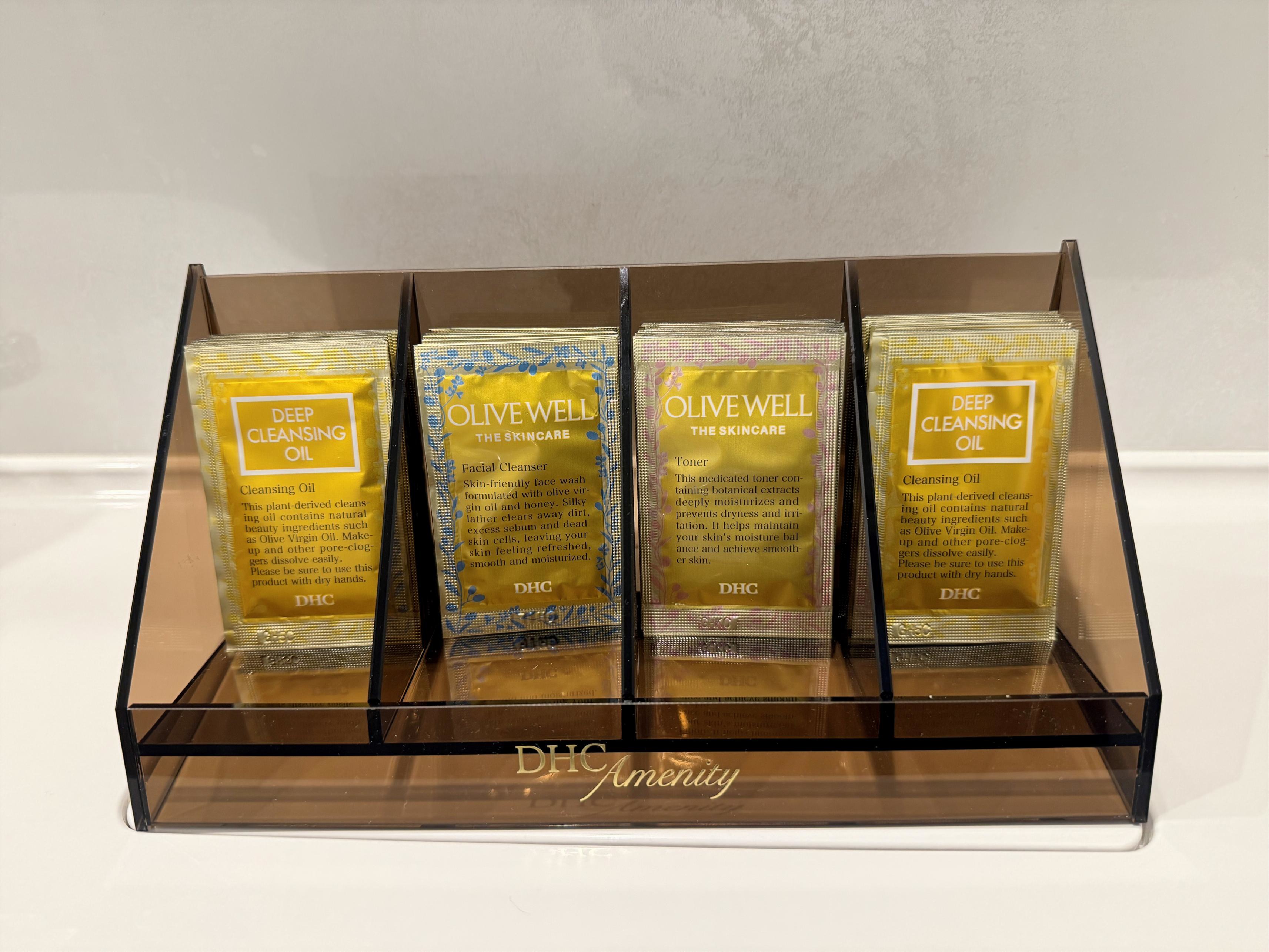 DHCオリーブウェルシリーズ （クレンジング・洗顔・ローション） ※アメニティバー内