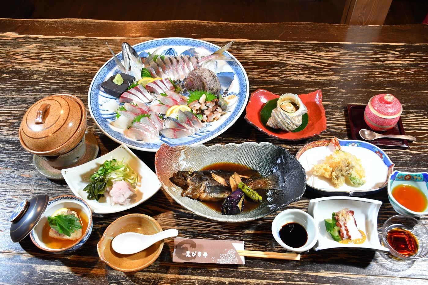 姿造り付き磯料理プラン(伊勢海老の刺身なし）