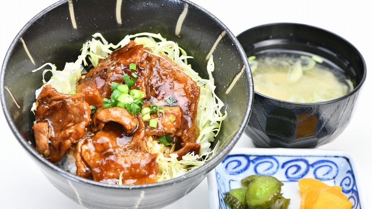 【夕食レストラン】豚バラ炙り焼き