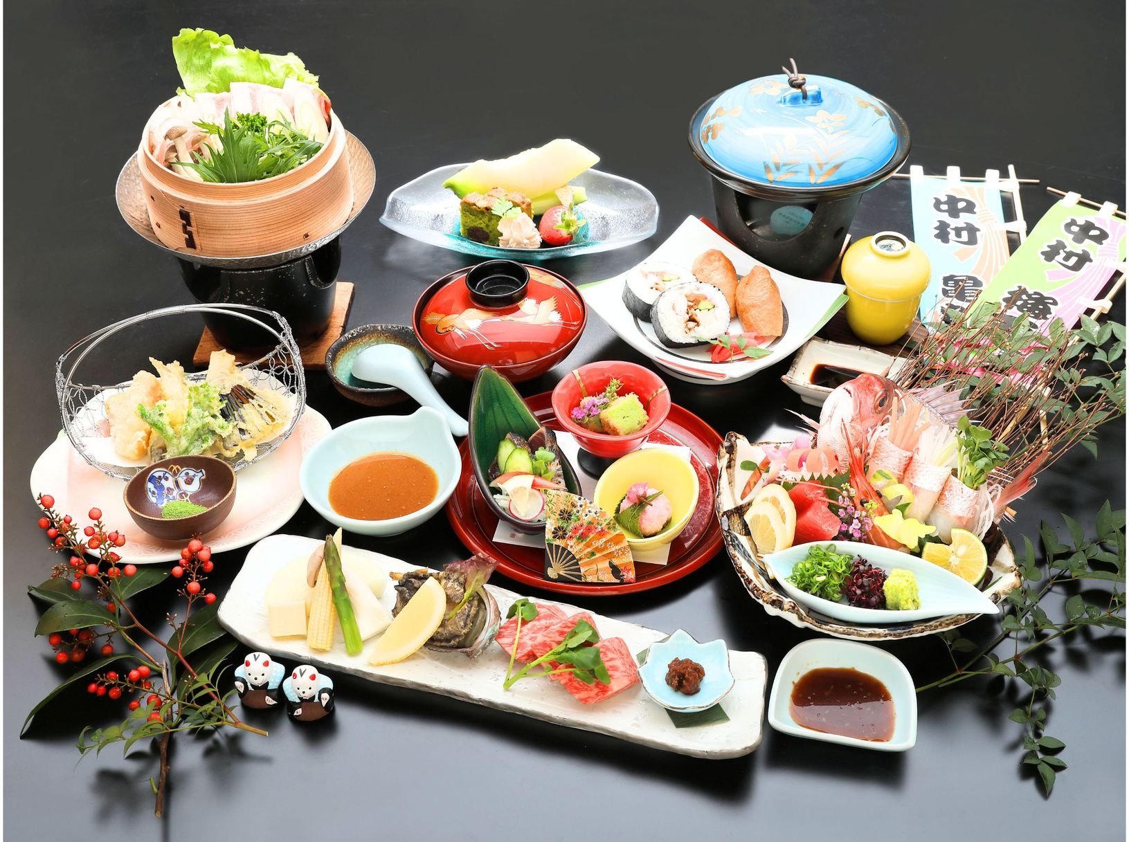 ◇改修期間中の特別価格◇【こんぴら歌舞伎春会席】桜鯛・オリーブ牛・旬の味覚づくし 特撰会席