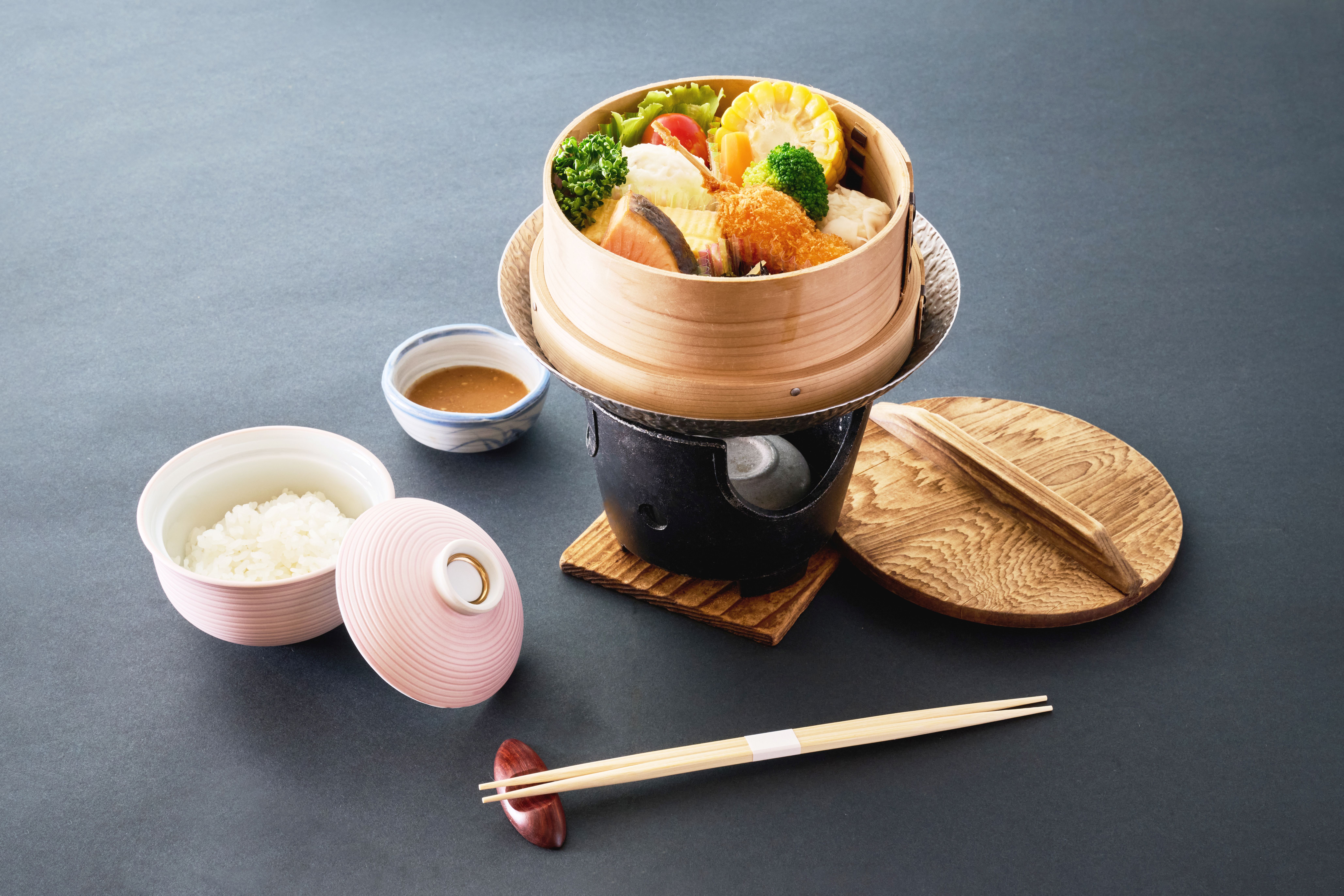 お子様朝食　蒸し野菜