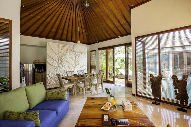 [メラティ　2ベッドルームプールヴィラ　80平米]　リビングスペース