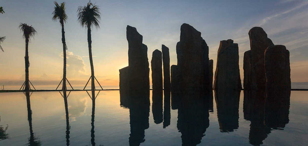 スタンディングストーンの夕日