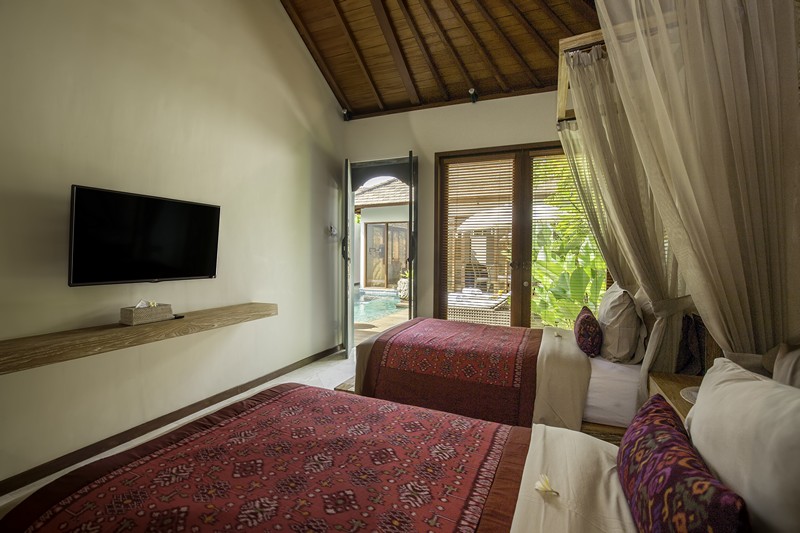 [メラティ　2ベッドルームプールヴィラ　80平米]　寝室