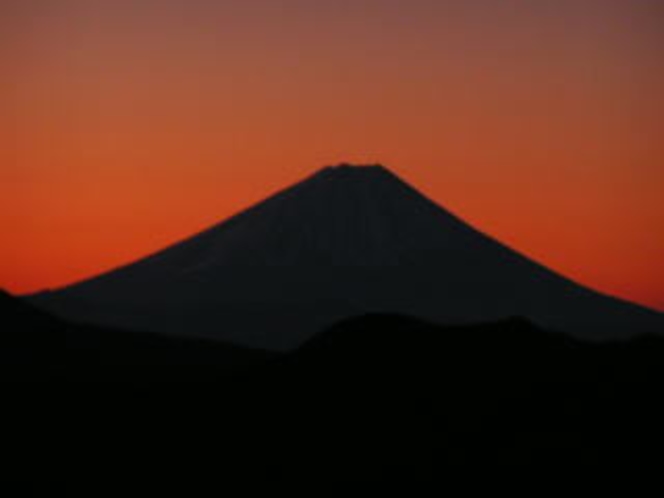 朝焼け富士山