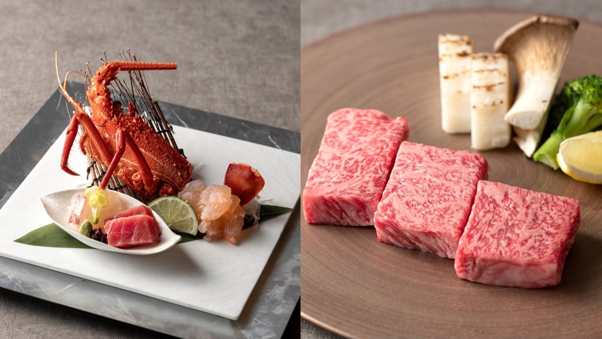 【至福の夕食】夏割2500円OFF◇Wメイン◇贅沢伊勢海老＆上質佐賀牛ロース◇特選料理長おすすめ会席
