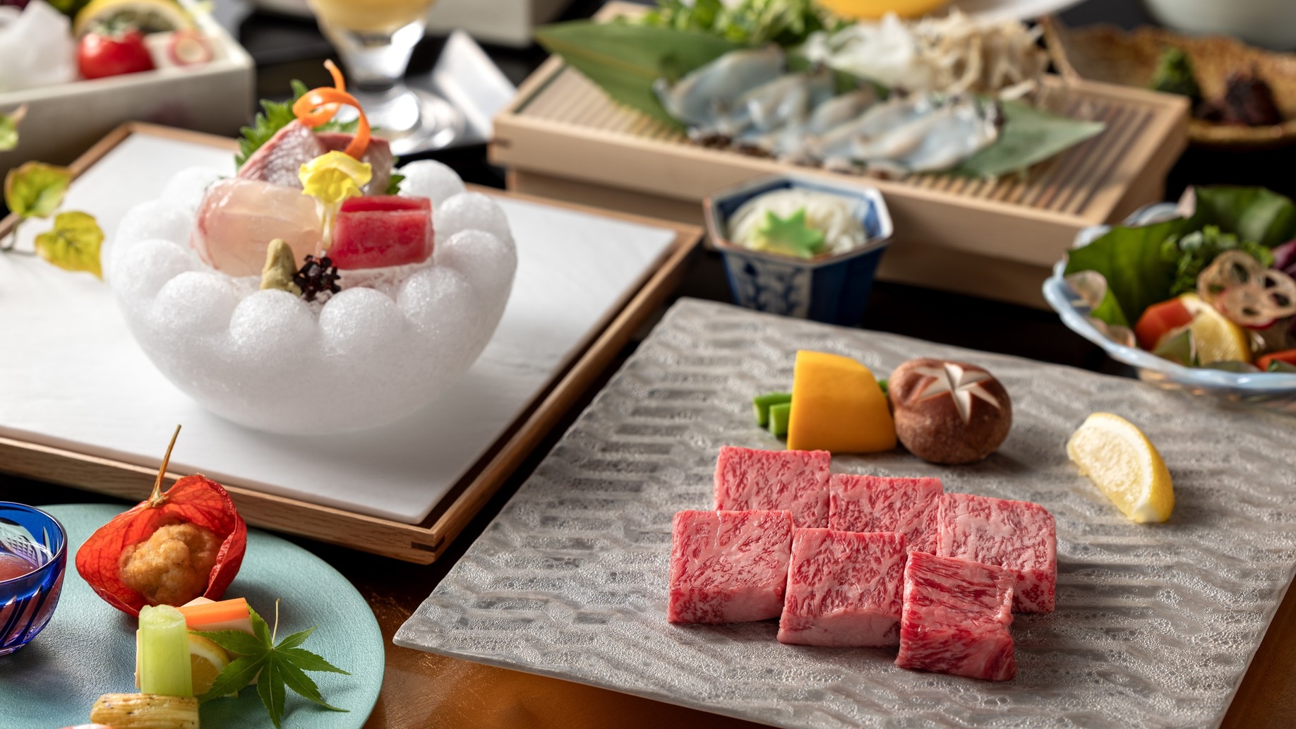 当館売筋2位【ブランド佐賀牛付料理長おすすめ上級会席】佐賀牛100ｇ付Ver.