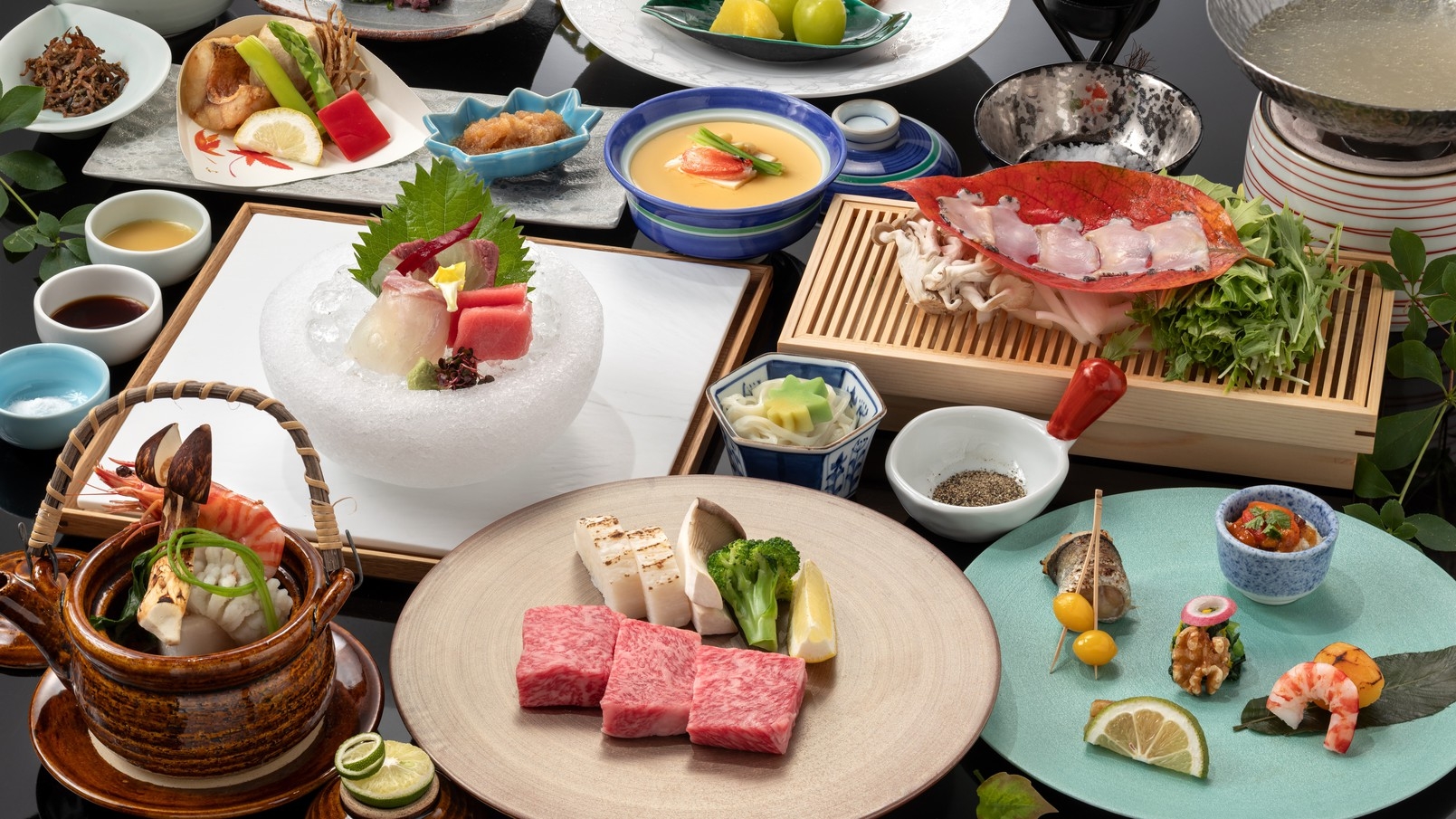 【OPEN記念プラン】ブランド佐賀牛付料理長おすすめ上級会席と温泉付き客室◆お食事は個室風お食事処◆