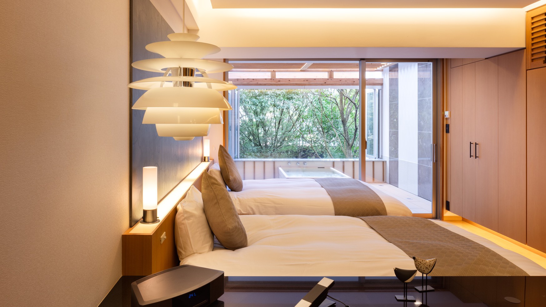 デラックス70平米和洋室C（ワイドひのき露天風呂ルーム）