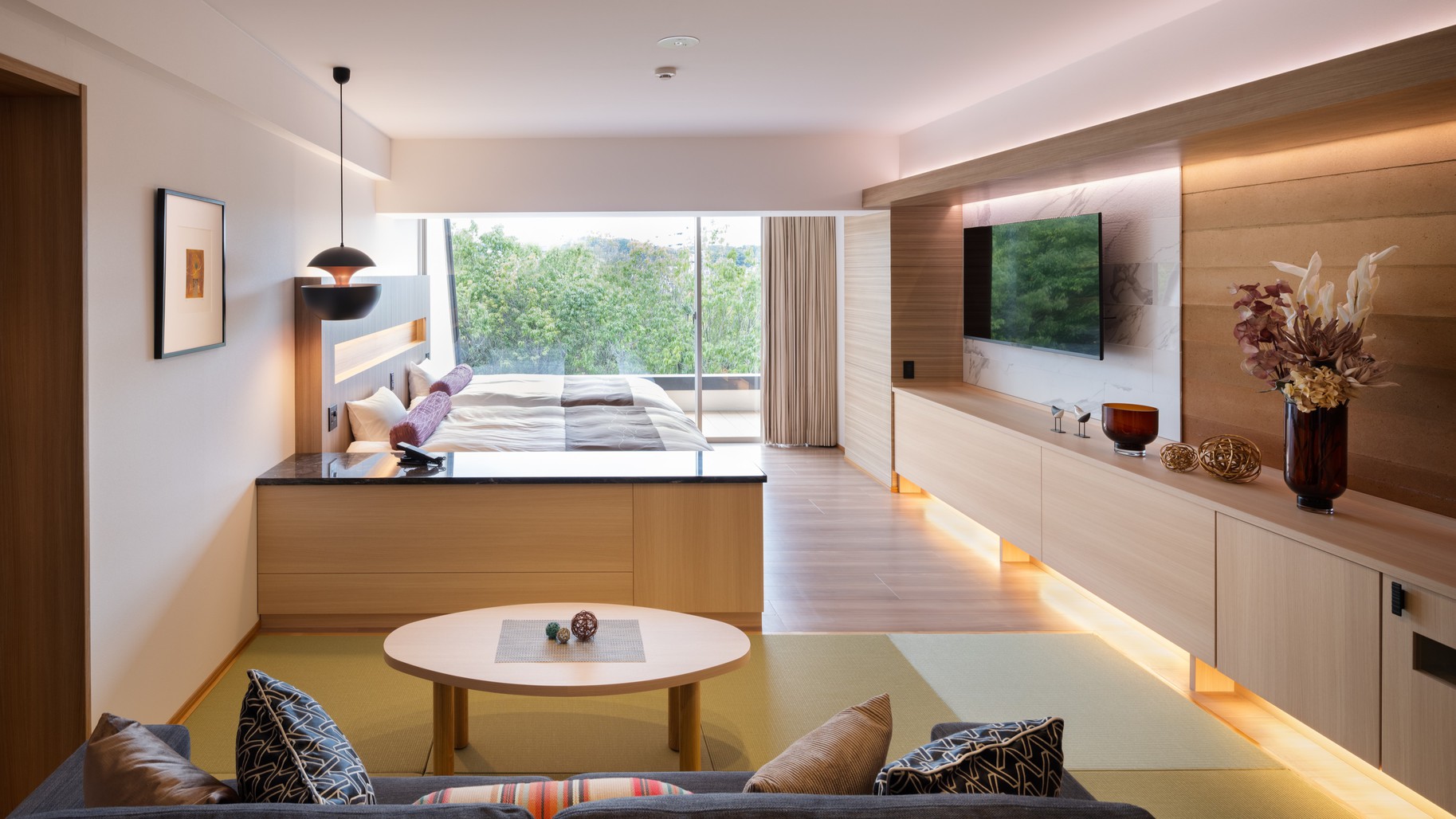 デラックス60㎡和洋室E（緑に抱かれる露天風呂）