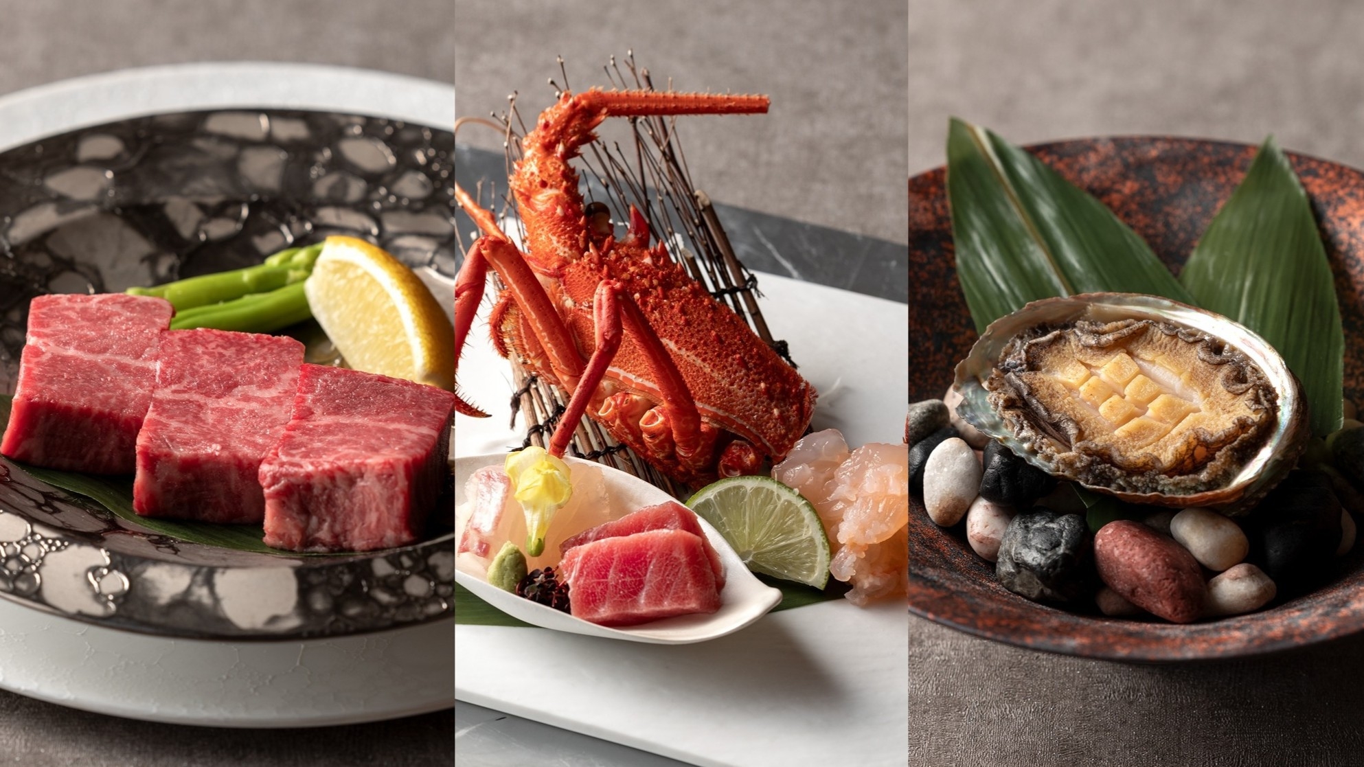 【至福の夕食◆極】夏割5000円引◆伊勢海老＆佐賀牛ヒレ＆活アワビ踊焼◆特選料理長おすすめ会席