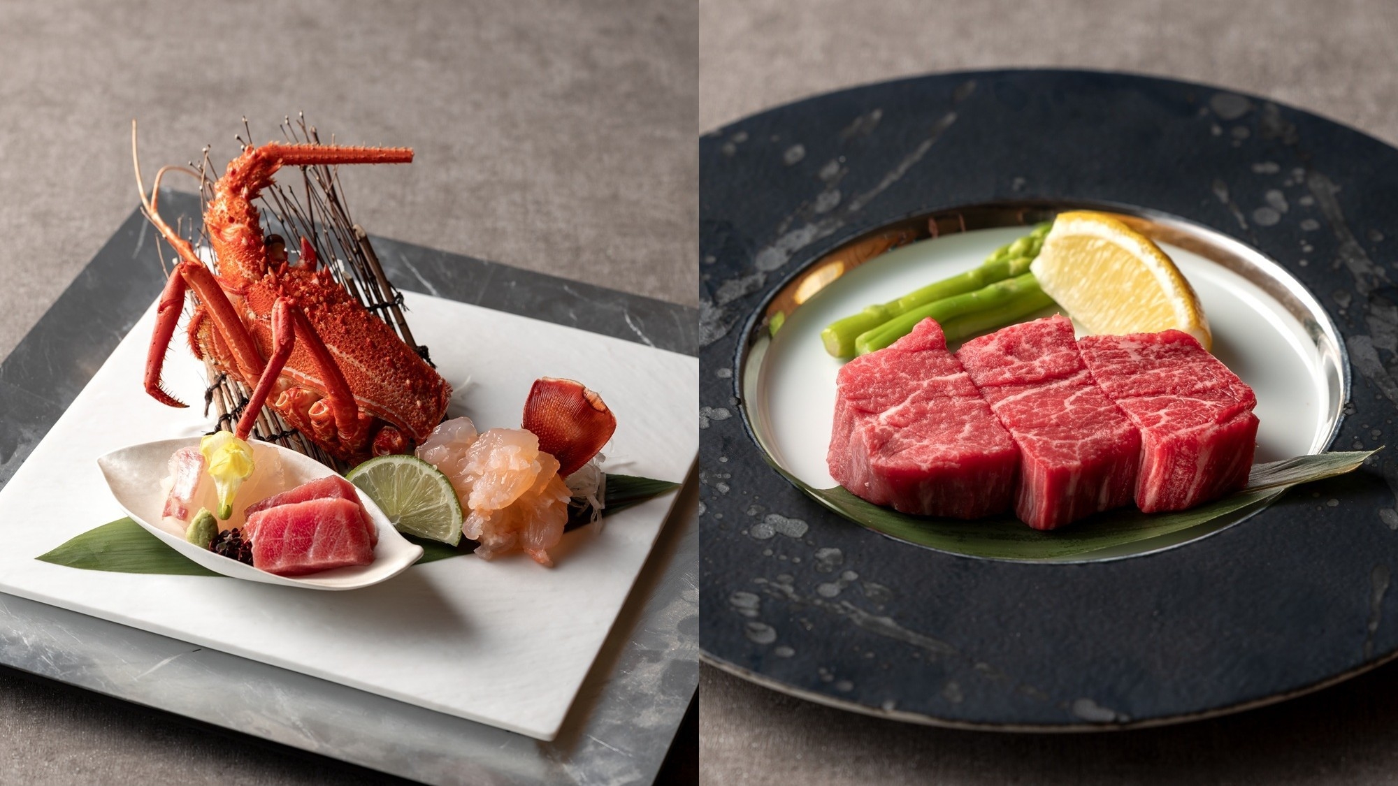 【至福の夕食】夏割3500円OFF◇Wメイン◇贅沢伊勢海老＆黒毛和牛ヒレ◇特選料理長おすすめ会席