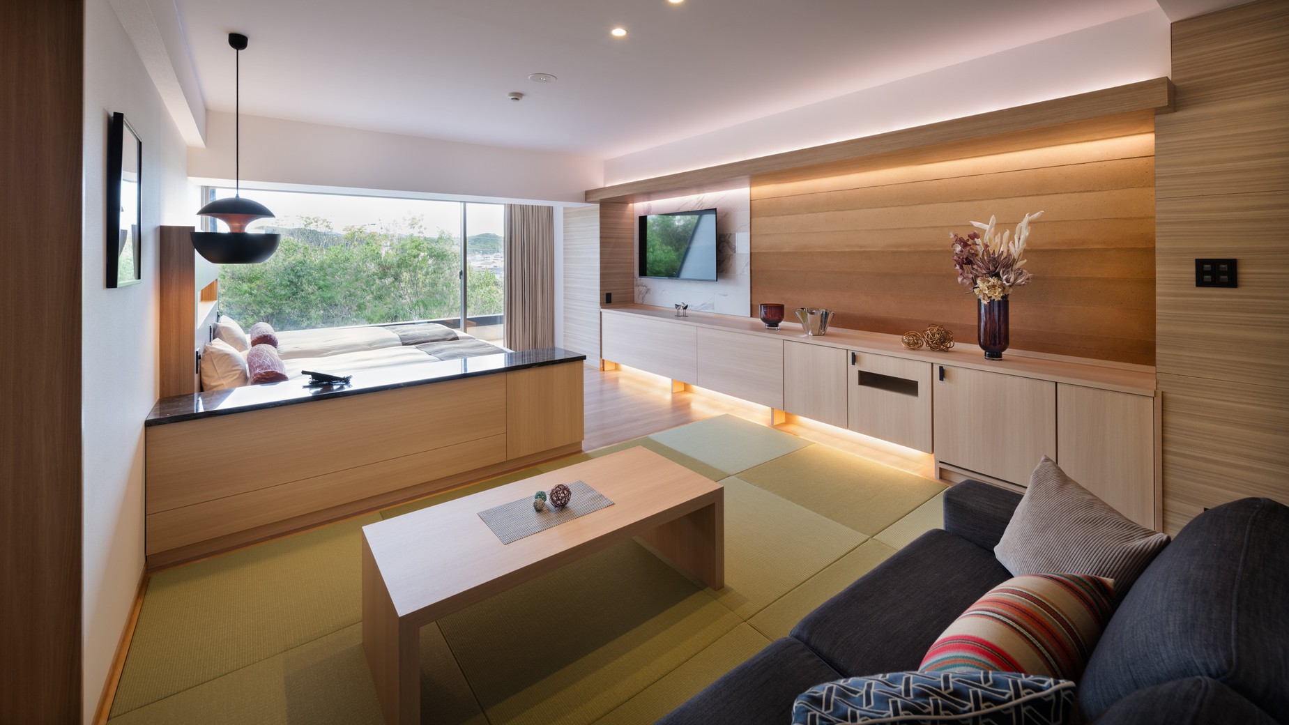 デラックス60㎡和洋室E（緑に抱かれる露天風呂）